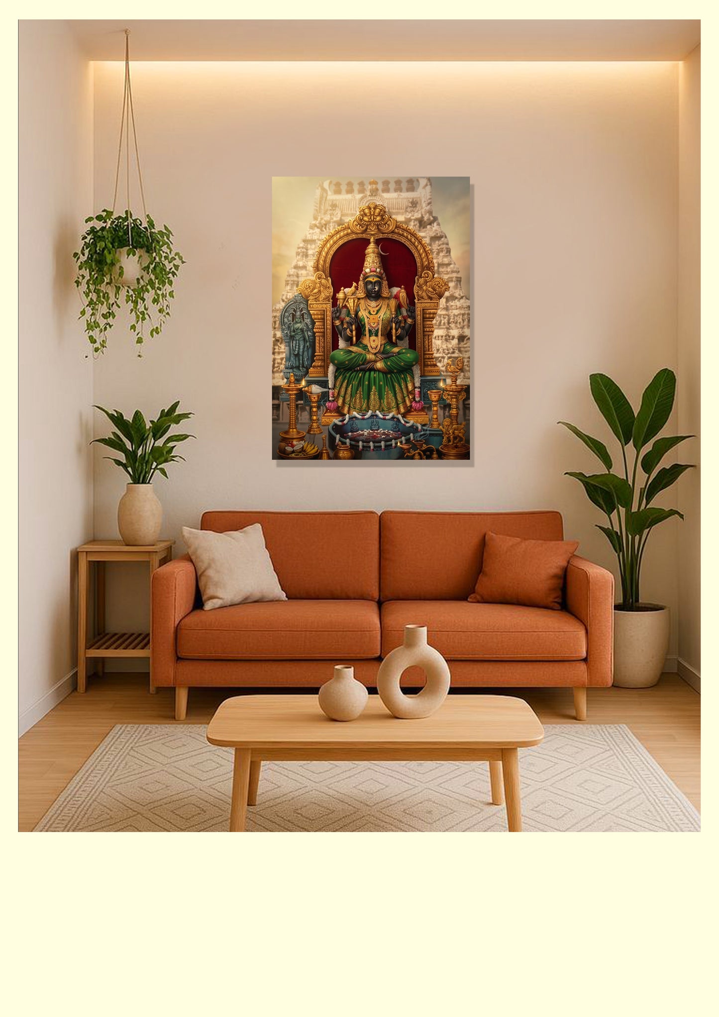 KANCHI KAMAKSHI DEVI 4K DIGITAL PHOTO PRINT | MATTE PHOTO PAPER